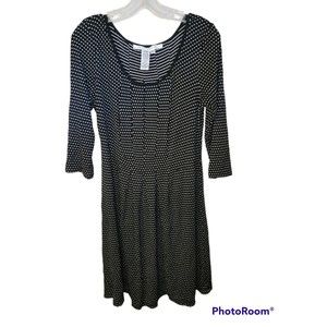 Max Studio Black Polka Dot Dress